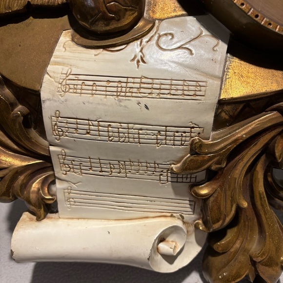 Vintage Syroco Inc 1971 Large Hanging Musical Hard Plastic Mandolin Wall Decor - Picture 6 of 11